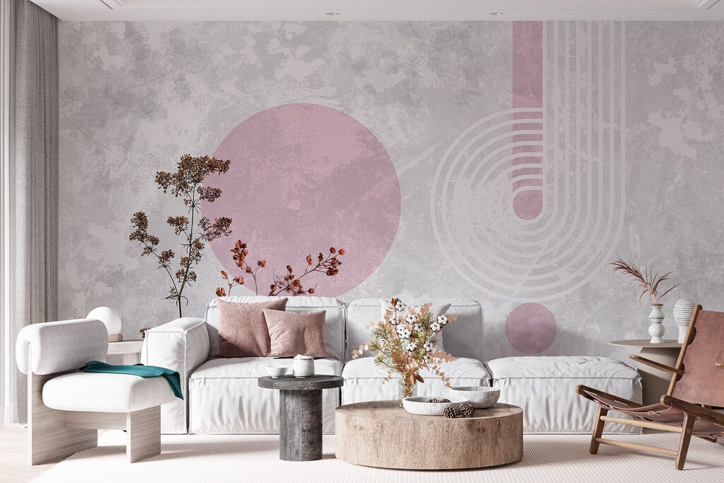 Plant with brown leaves and purple circles Plant with brown leaves and purple circles