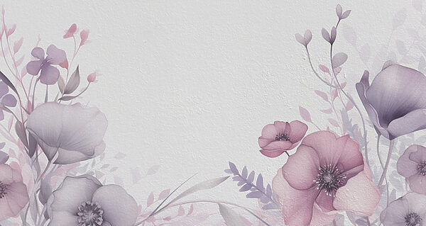 Pittura di fiori su una superficie bianca Pittura di fiori su una superficie bianca