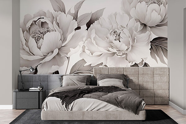 Bellezza floreale in eleganza monocromatica Bellezza floreale in eleganza monocromatica