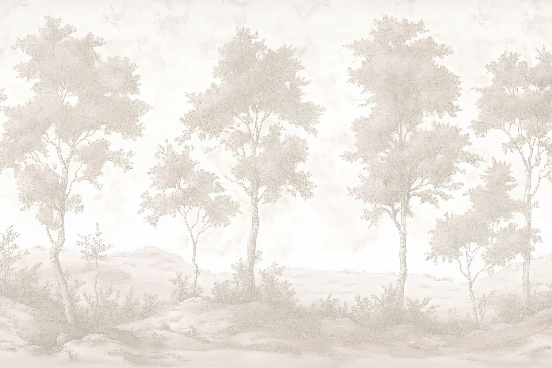 Group of trees in a snowy landscape