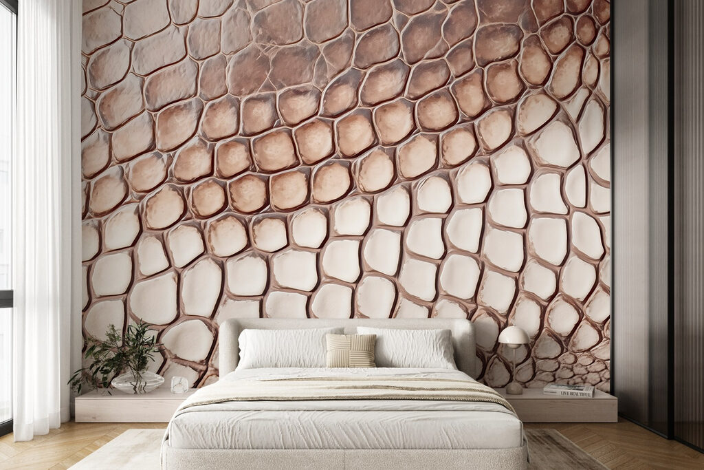 Textured reptilian skin pattern close-up