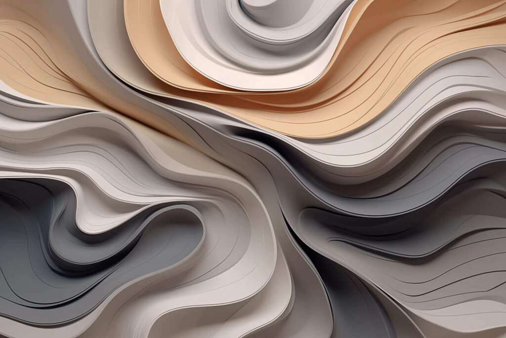 Soft curves in muted tones Soft curves in muted tones