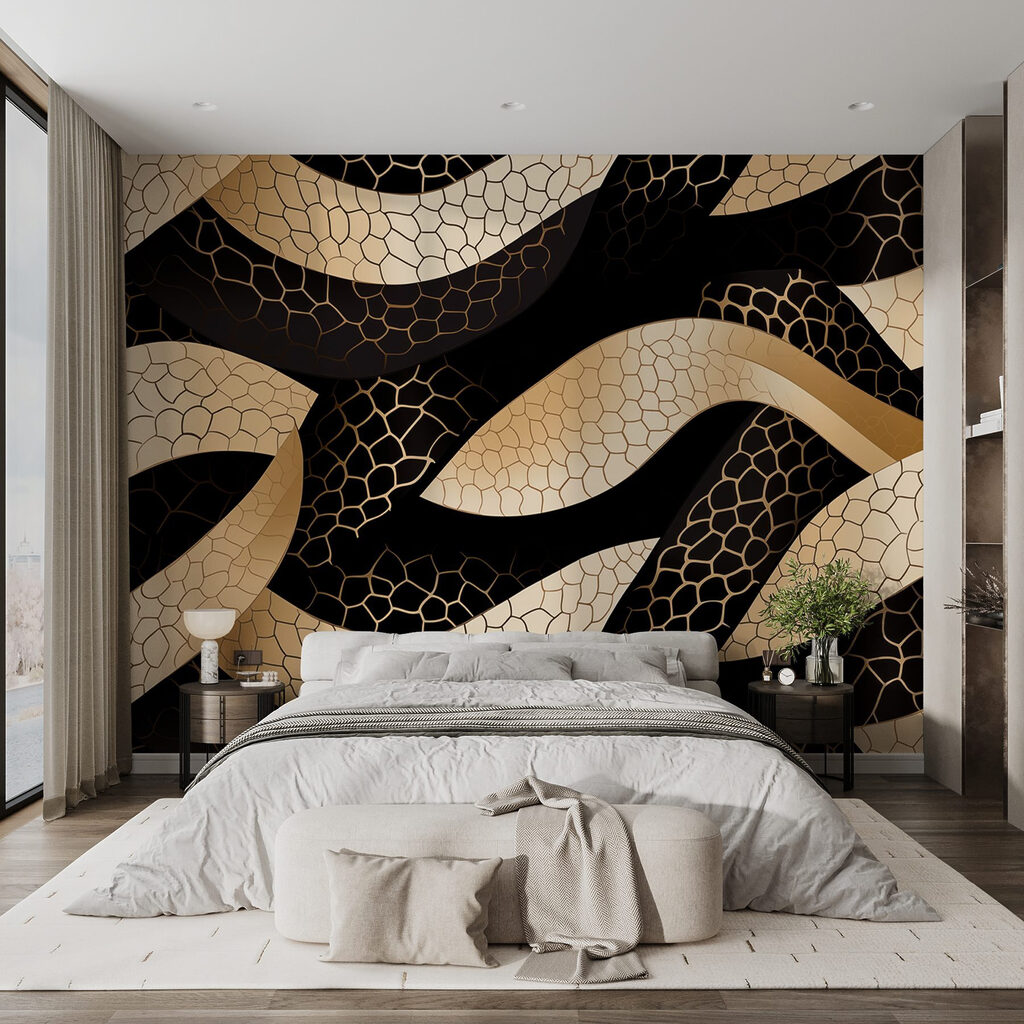 Abstract pattern with flowing shapes Abstract pattern with flowing shapes