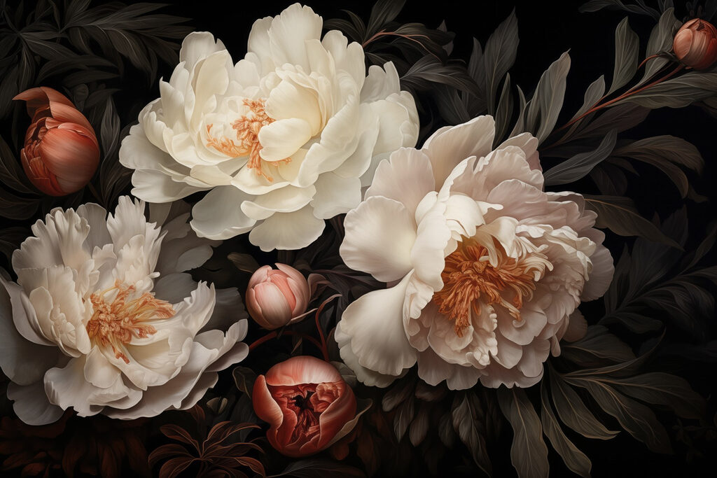 Group of white flowers