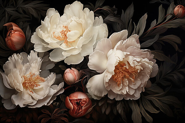 Group of white flowers