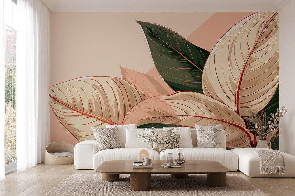 Beautiful foliage in soft colors