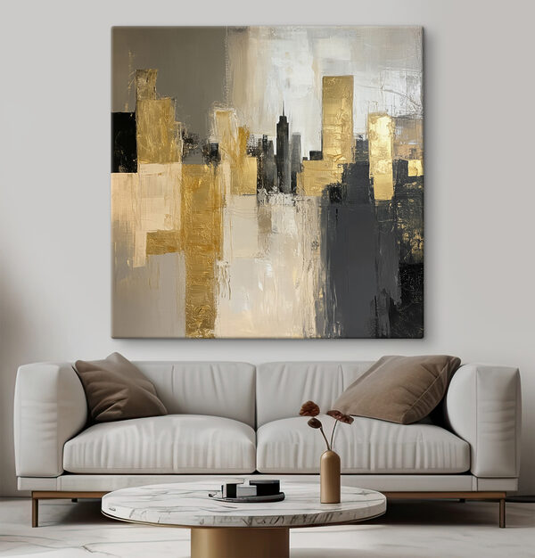 Quadri Dipinto dello skyline di una città (COD: s40831) Quadri Quadri Dipinto dello skyline di una città (COD: s40831)
