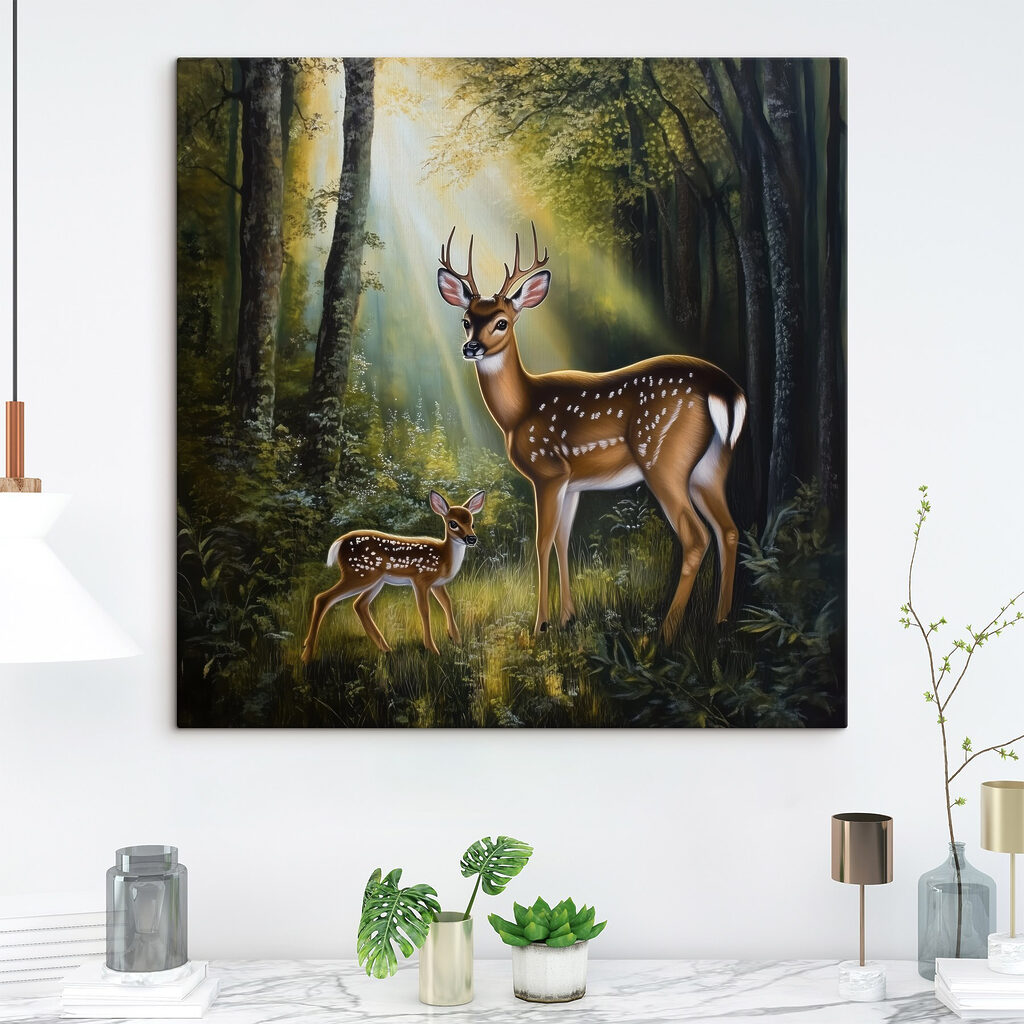 Deer in the woods Deer in the woods
