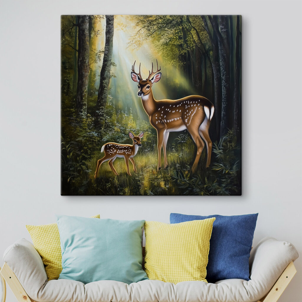 Deer in the woods Deer in the woods