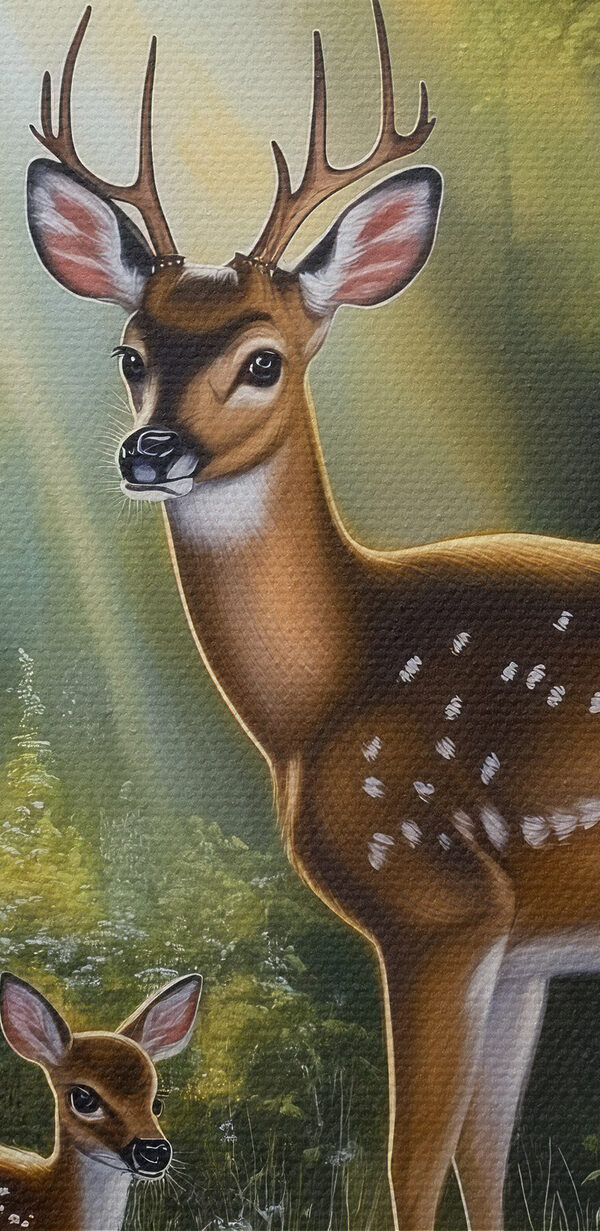 Deer in the woods Deer in the woods