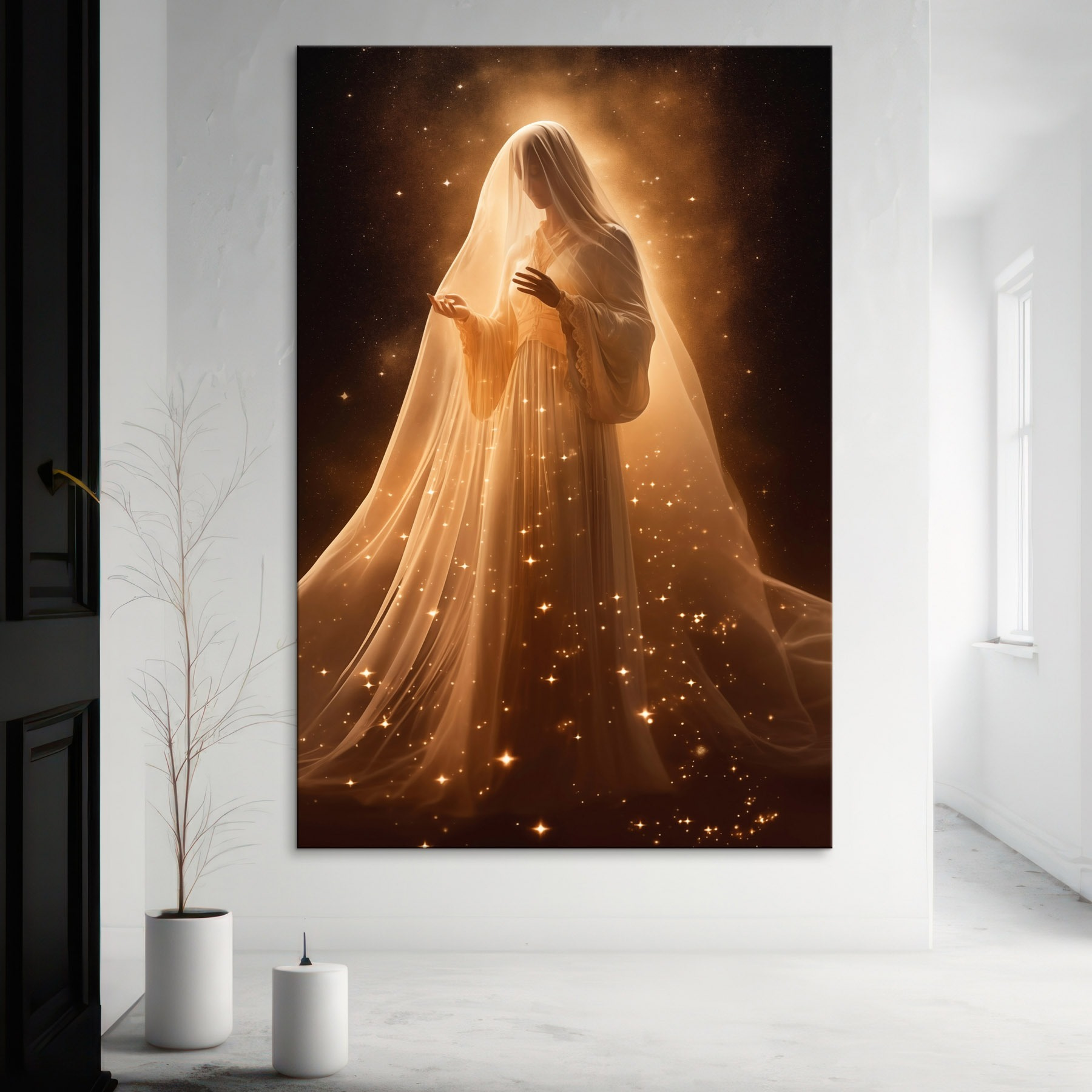 Woman in a white dress Woman in a white dress