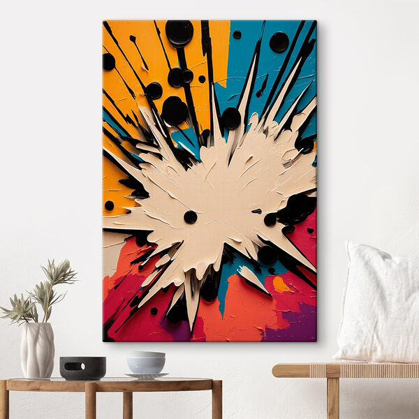 White and black explosion White and black explosion