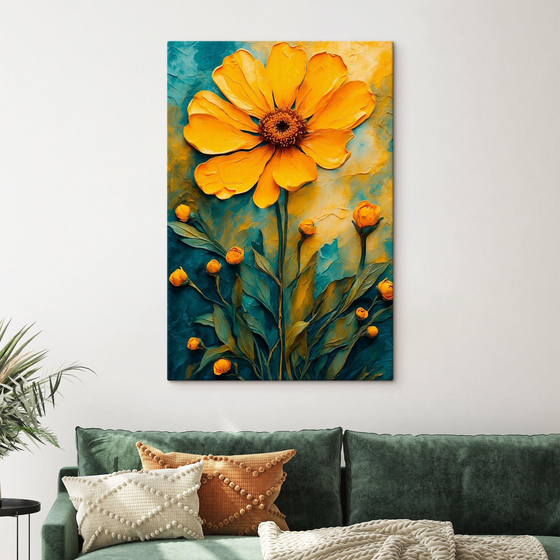 Painting of a flower Painting of a flower