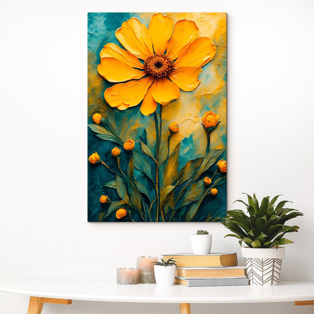 Painting of a flower Painting of a flower