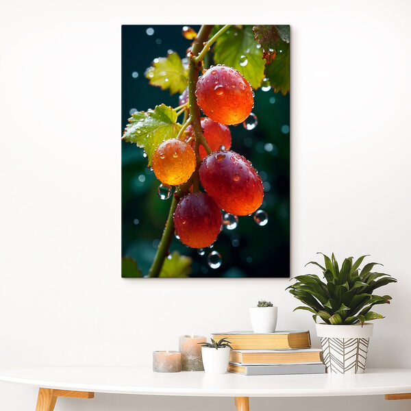 Bunch of grapes with water droplets on them Bunch of grapes with water droplets on them