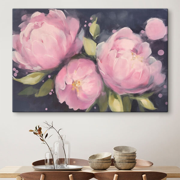 Quadri Dipinto di fiori rosa (COD: s43211) Quadri Quadri Dipinto di fiori rosa (COD: s43211)