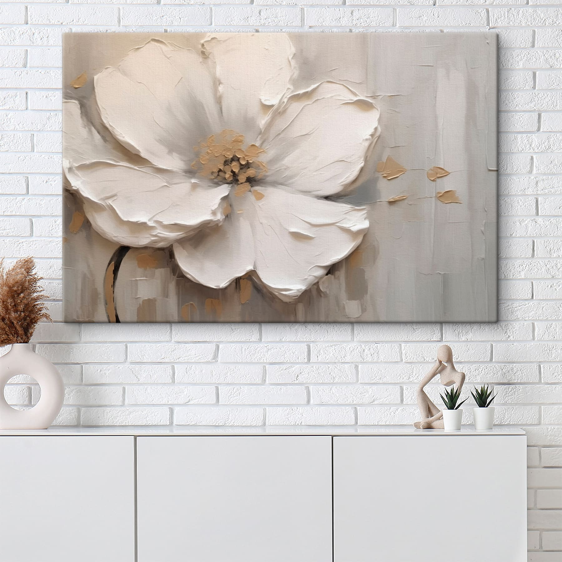 Delicate white floral elegance displayed Delicate white floral elegance displayed