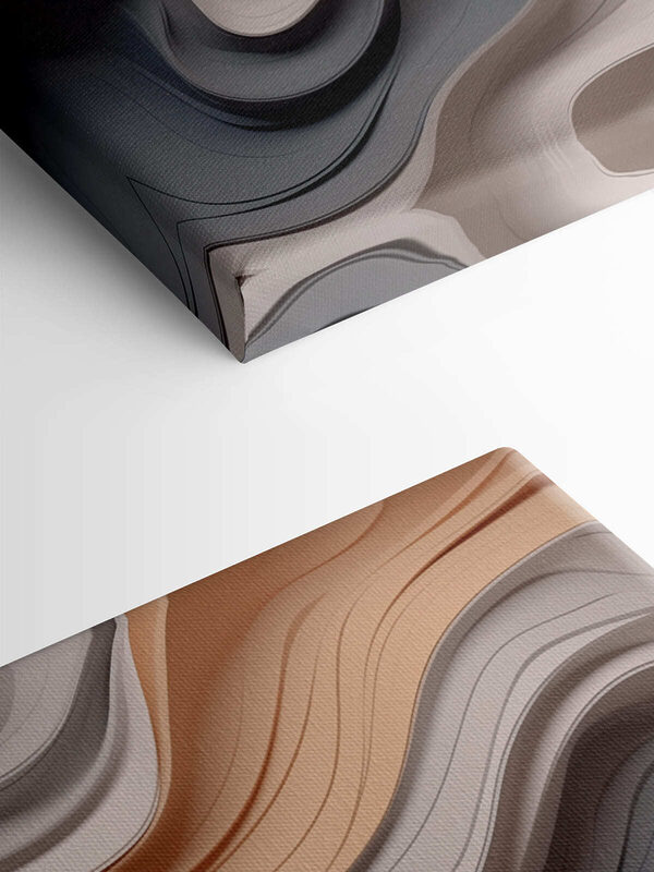 Soft curves in muted tones Soft curves in muted tones