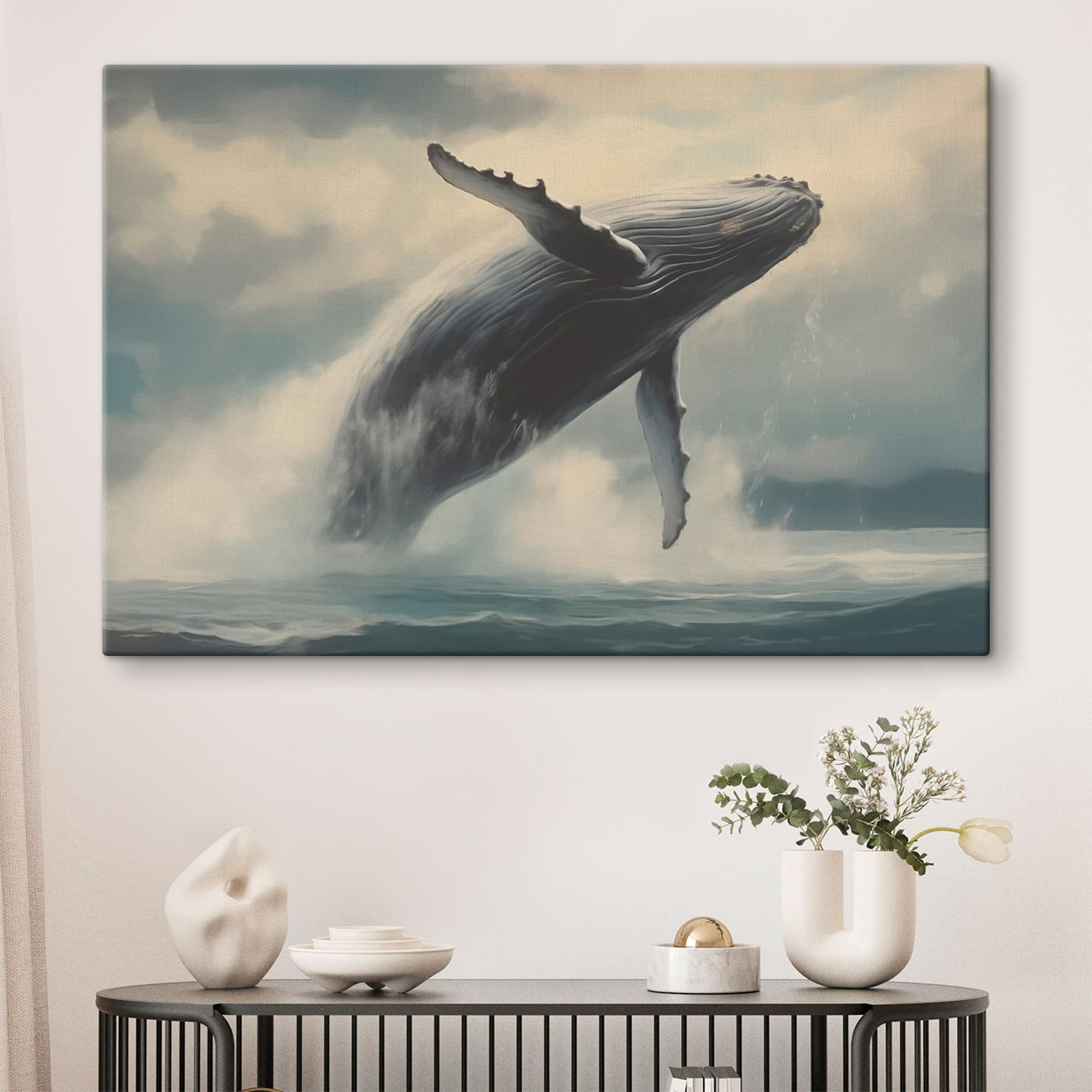 Whale jumping out of the water Whale jumping out of the water