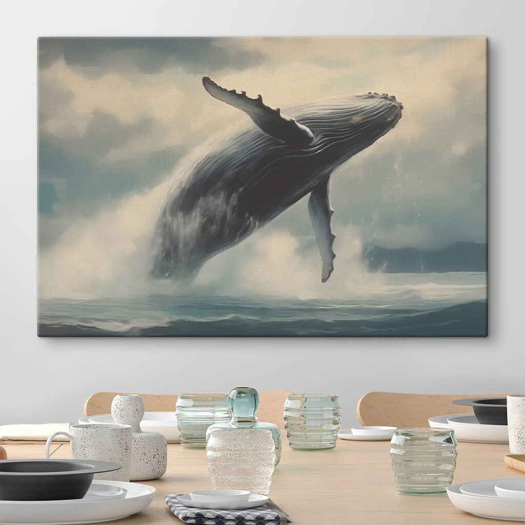 Whale jumping out of the water Whale jumping out of the water