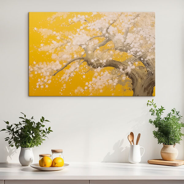 Quadri Quadri Albero con fiori bianchi (COD: s43241)