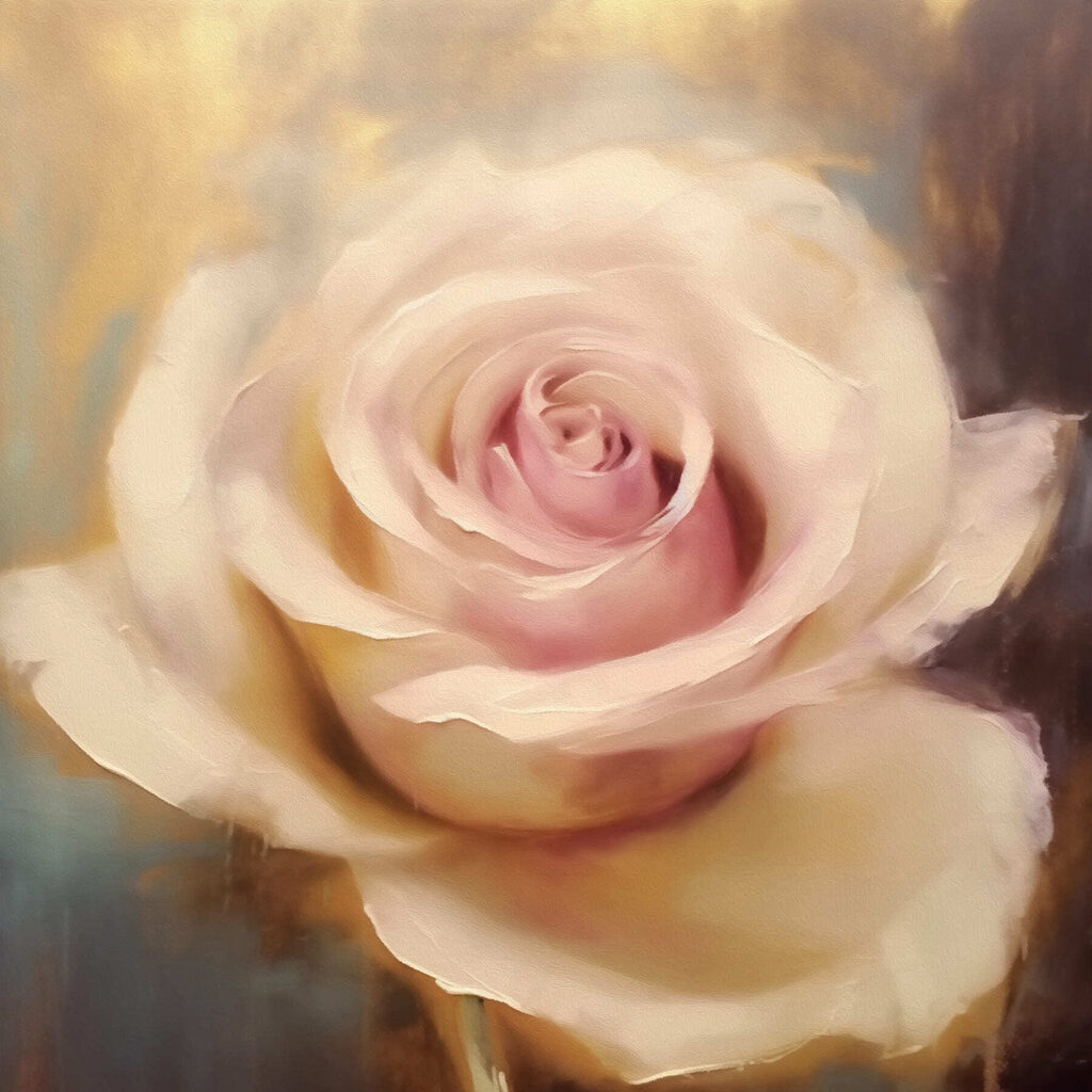 Elegant rose in soft hues Elegant rose in soft hues