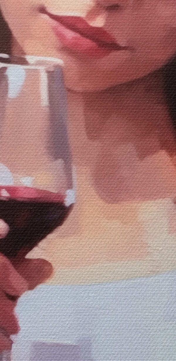 Woman holding a wine glass Woman holding a wine glass