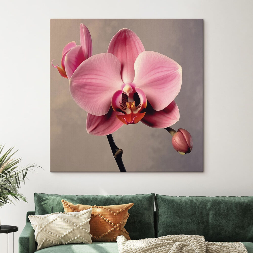 Delicate pink orchid in full bloom Delicate pink orchid in full bloom