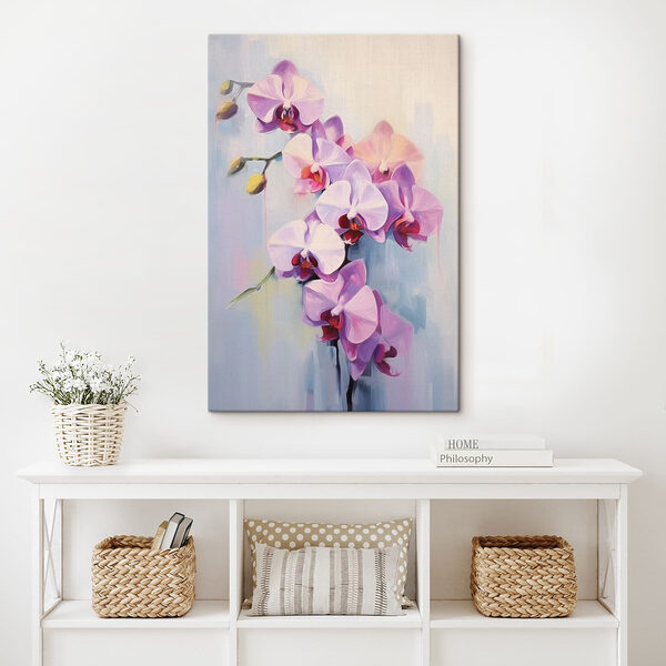 Painting of purple flowers Painting of purple flowers