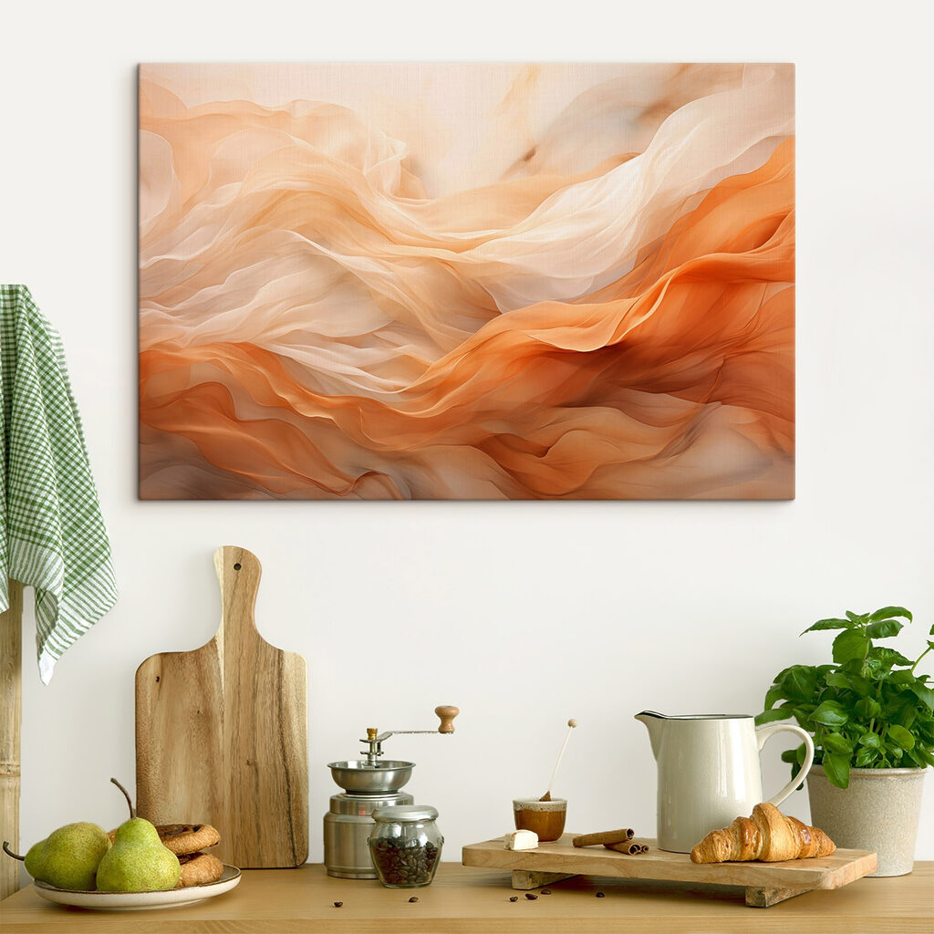 Gentle waves of flowing fabric Gentle waves of flowing fabric