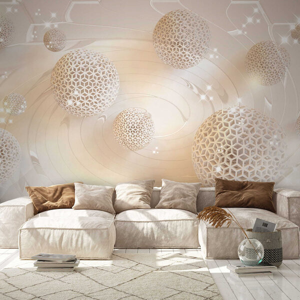 Palline bianche con fori Palline bianche con fori