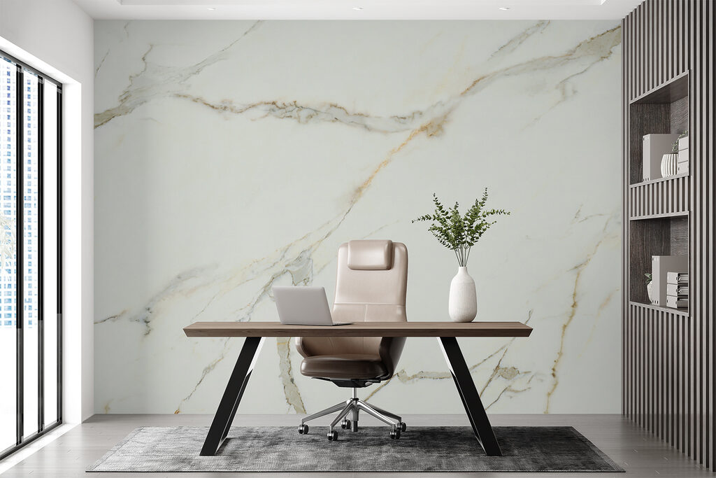 Elegant White Marble with Veins