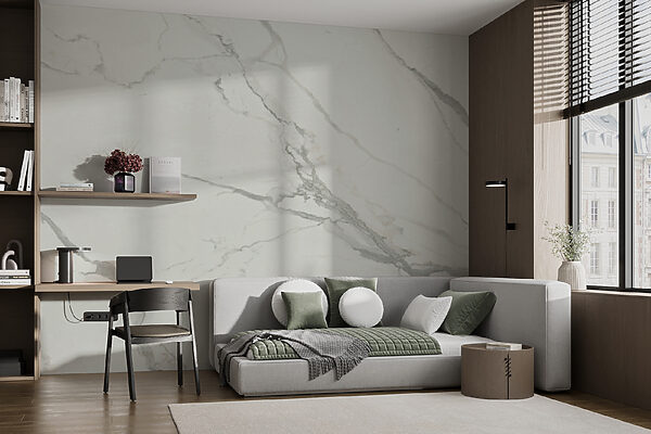 Marmo bianco con venature grigie Marmo bianco con venature grigie
