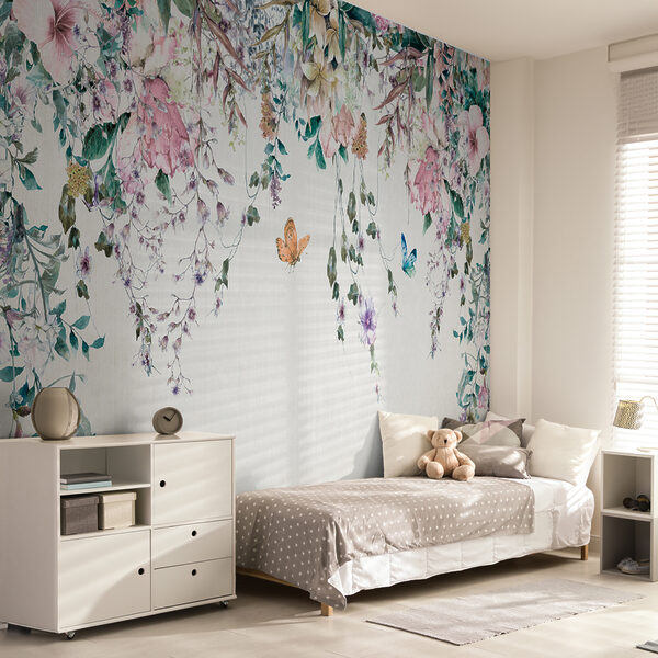 Pittura di fiori e farfalle Pittura di fiori e farfalle