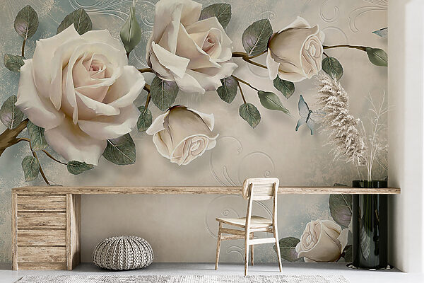 Rose delicate con morbide farfalle u31353piw4mr 600x400 - Rose delicate con morbide farfalle