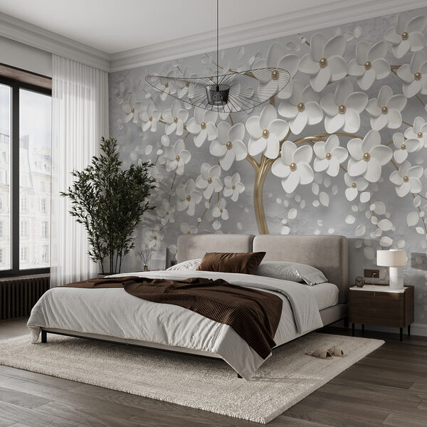 Albero con fiori e foglie bianche u37065pib5ms 600x600 - Albero con fiori e foglie bianche