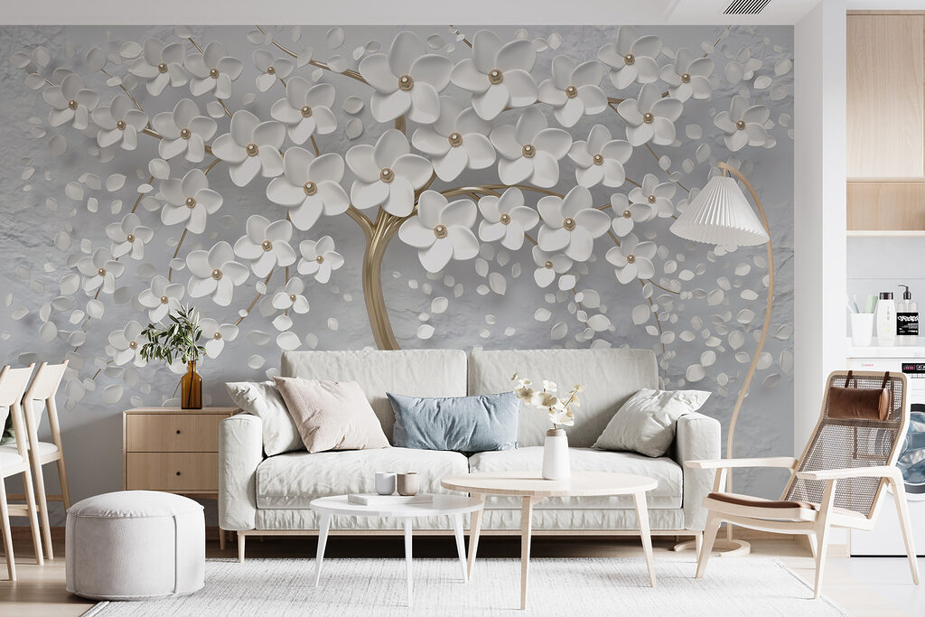 Albero con fiori e foglie bianche u37065pig10r 1024x683 - Albero con fiori e foglie bianche