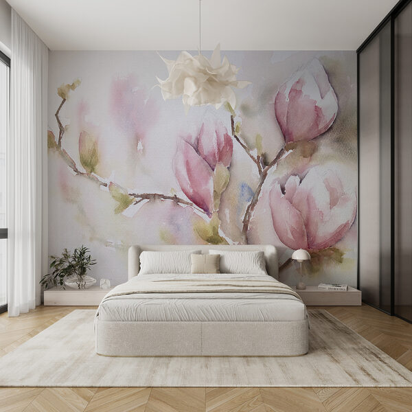Acquerello di fiori rosa Acquerello di fiori rosa