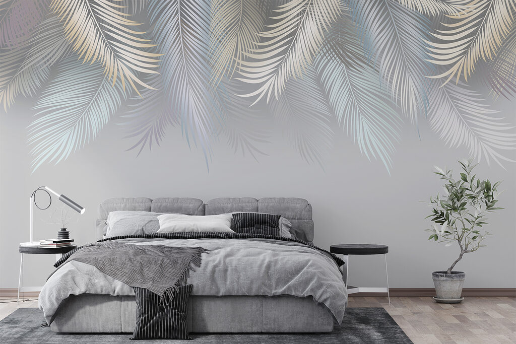 Elegant leaves on a soft background