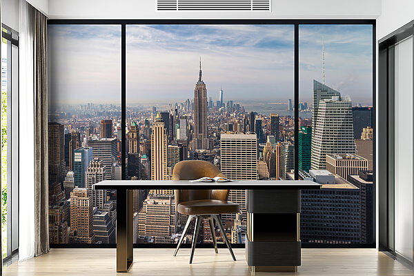 City with tall buildings City with tall buildings