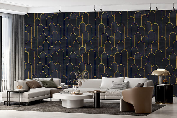 Elegant Arches in Midnight Hue