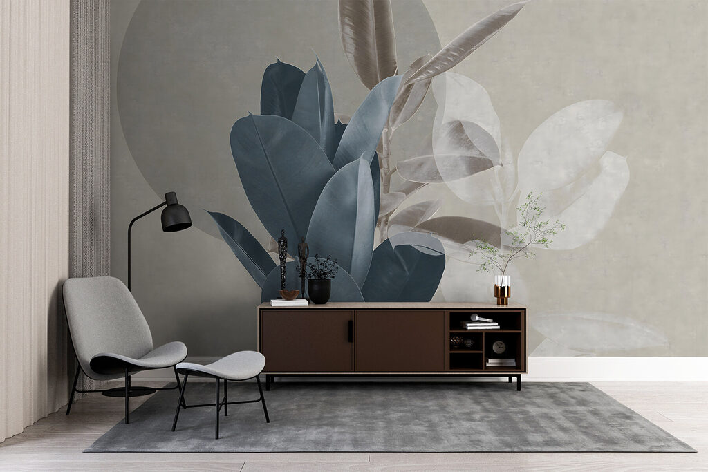 Elegant foliage against a muted backdrop