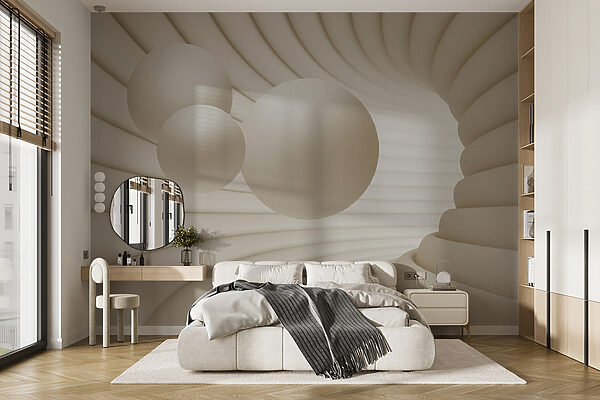 White circular object with balls