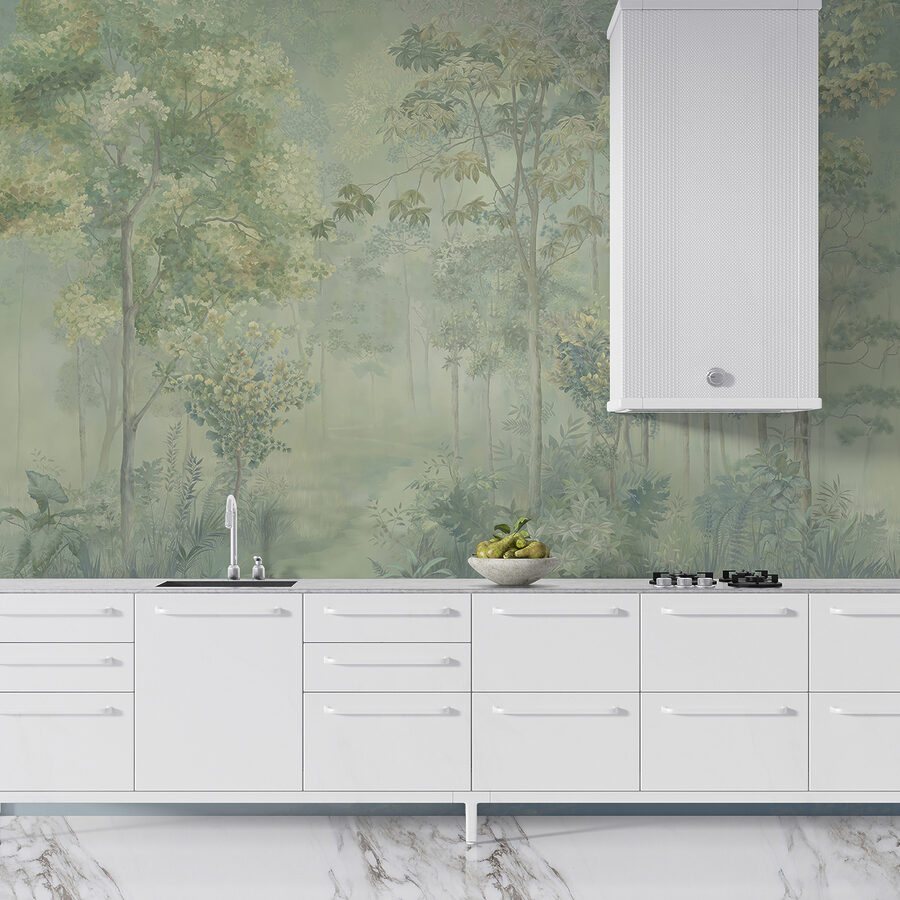 Pittura di una foresta