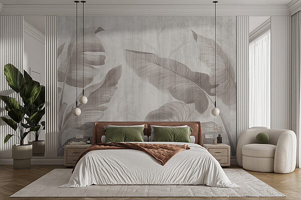 Elegante disegno di foglie botaniche in tonalità neutre u00299pib5r 600x400 - Elegante disegno di foglie botaniche in tonalità neutre