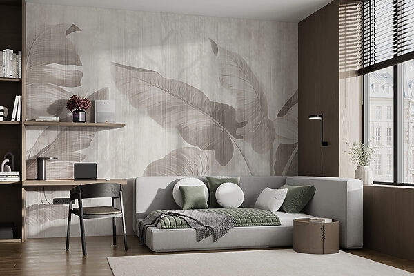Elegante disegno di foglie botaniche in tonalità neutre u00299pib3r 600x400 - Elegante disegno di foglie botaniche in tonalità neutre