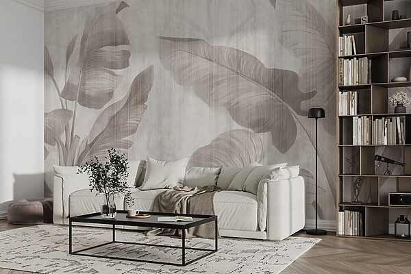 Elegante disegno di foglie botaniche in tonalità neutre u00299pig1r 600x400 - Elegante disegno di foglie botaniche in tonalità neutre