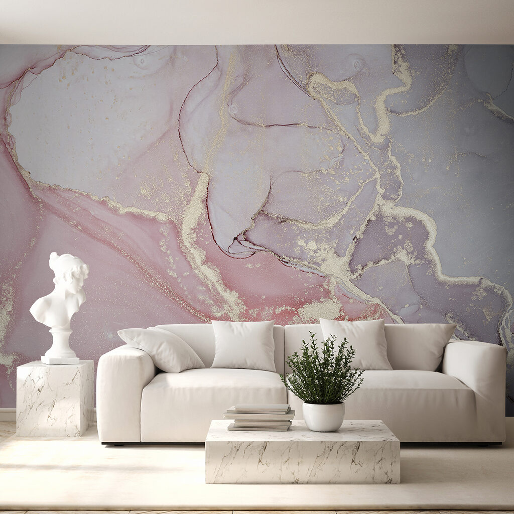 Ethereal pastel marble artistry unfolds