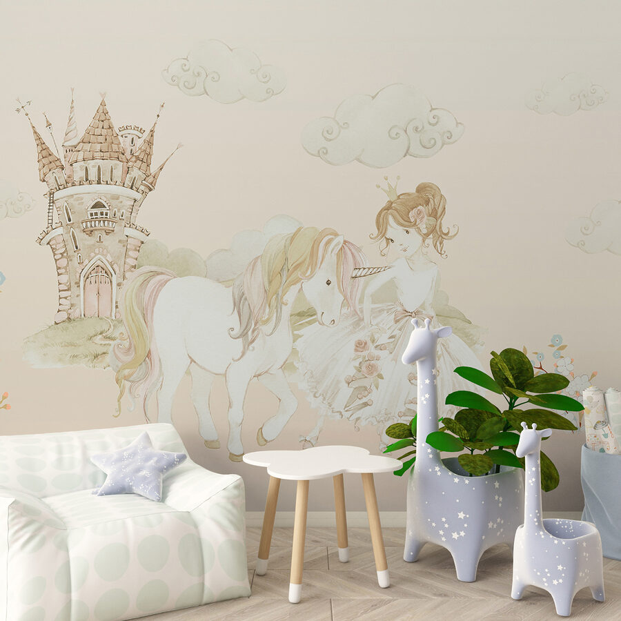 Una ragazza e un unicorno