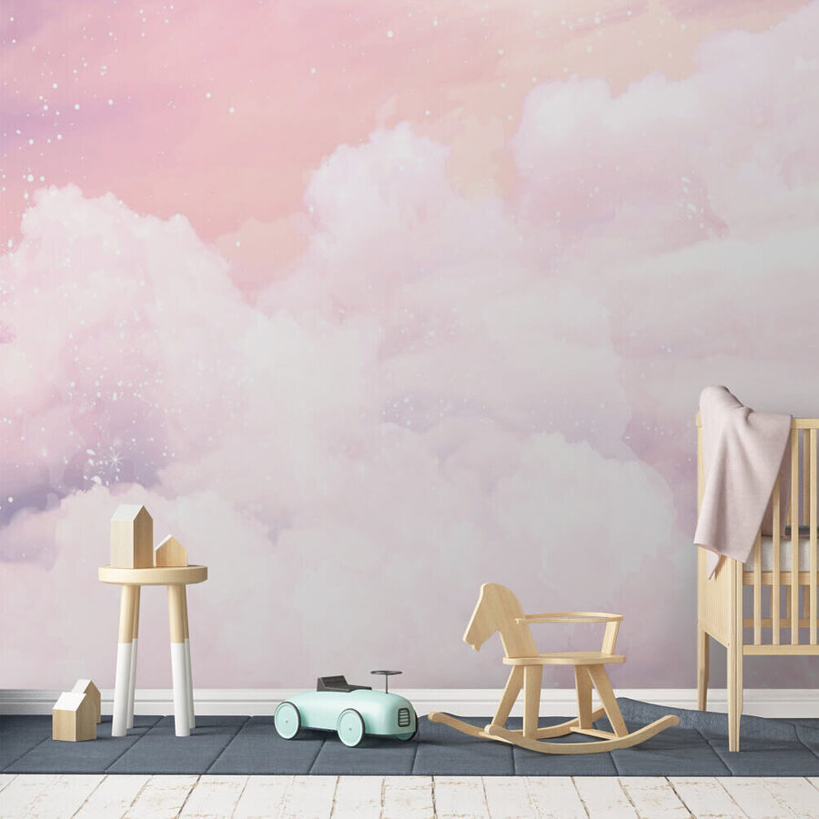 Carta da parati Cielo rosa con nuvole - immagine 3